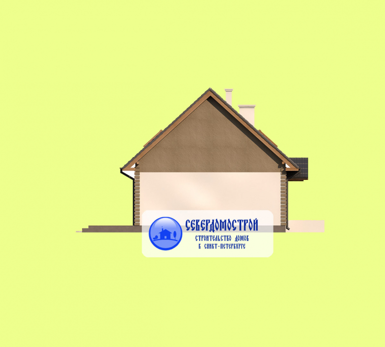 Проект дом из газобетона 8 на 8 СДГ-36