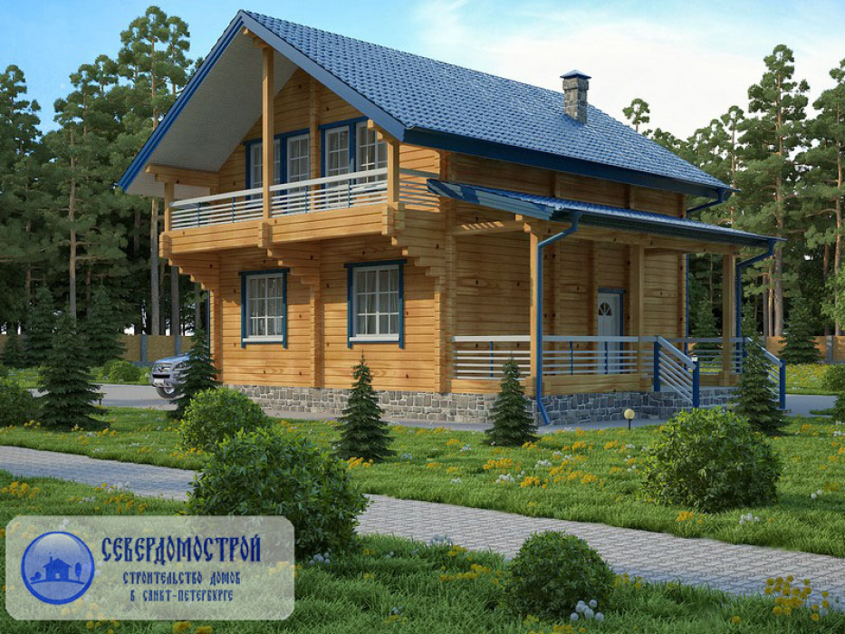 Проект дом из бруса 10 на 10 СДБ-314