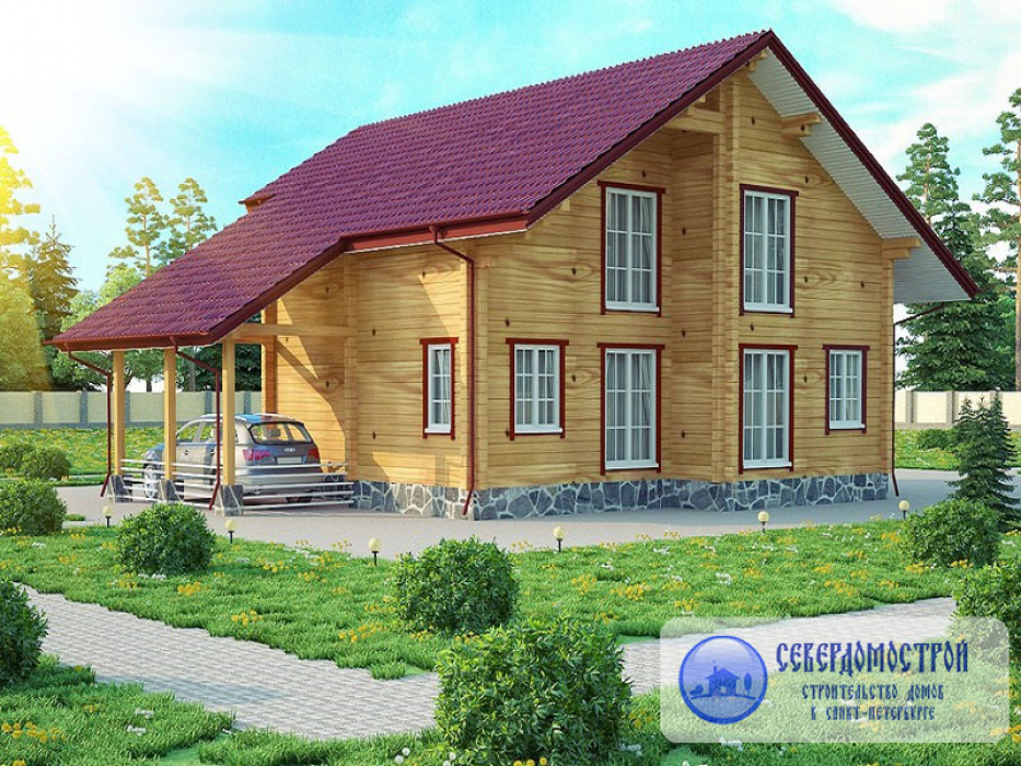 Проект дом из бруса 11 на 11 СДБ-403