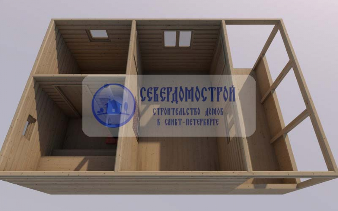 Проект бани из бруса 4 на 4.5 СББ-141